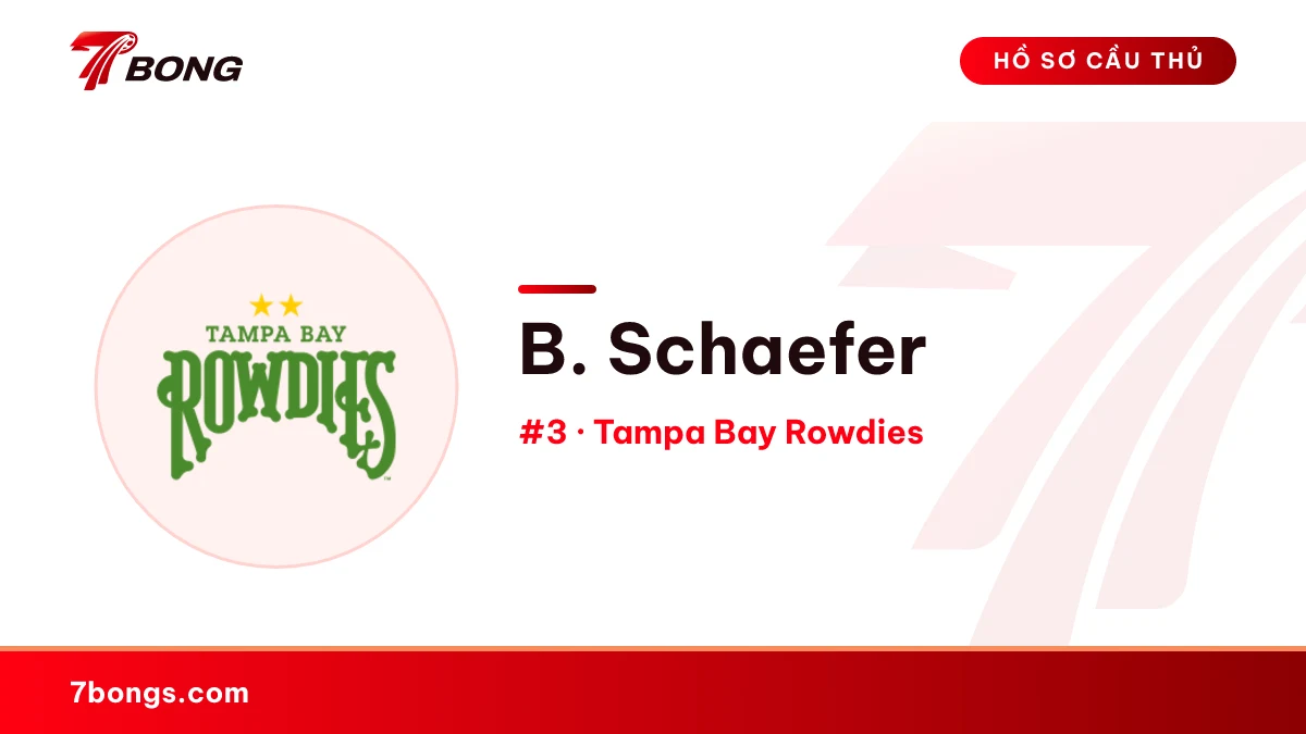 B. Schaefer — Tampa Bay Rowdies