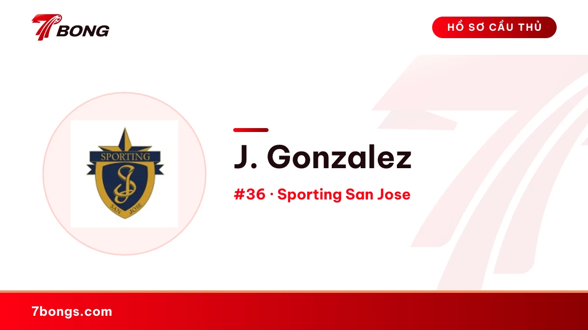 J. Gonzalez — Sporting San Jose