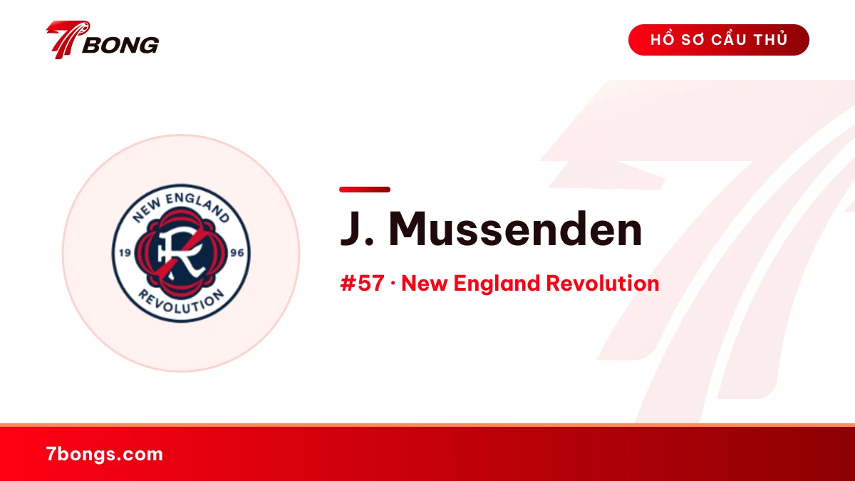 J. Mussenden — New England Revolution