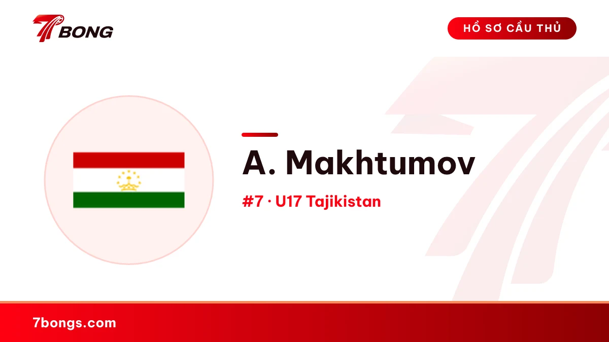 A. Makhtumov — U17 Tajikistan