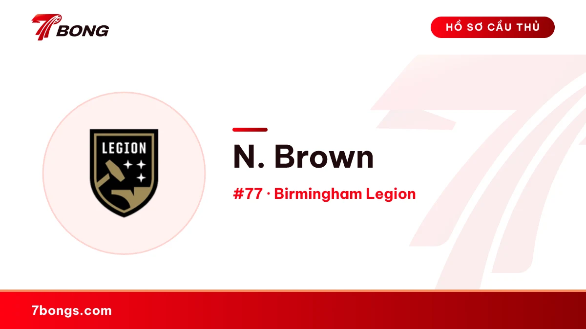 N. Brown — Birmingham Legion