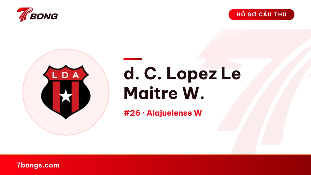 d. C. Lopez Le Maitre W. — Alajuelense W