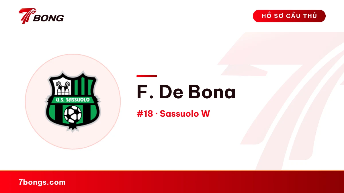 F. De Bona — Sassuolo W