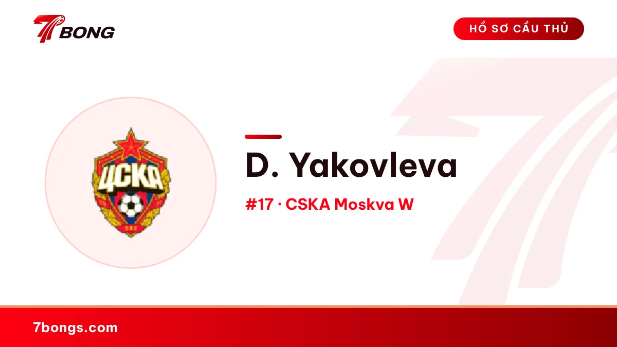 D. Yakovleva — CSKA Moskva W