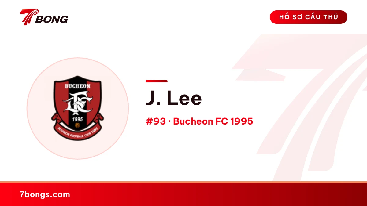J. Lee — Bucheon FC 1995