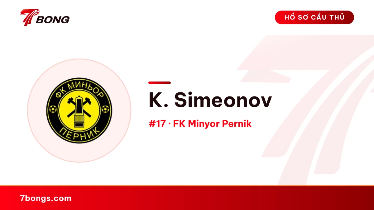 K. Simeonov — FK Minyor Pernik