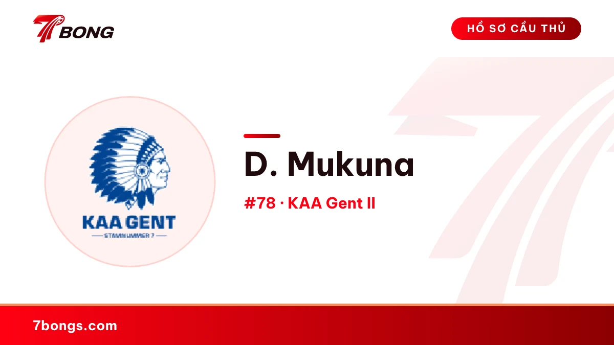 D. Mukuna — KAA Gent II