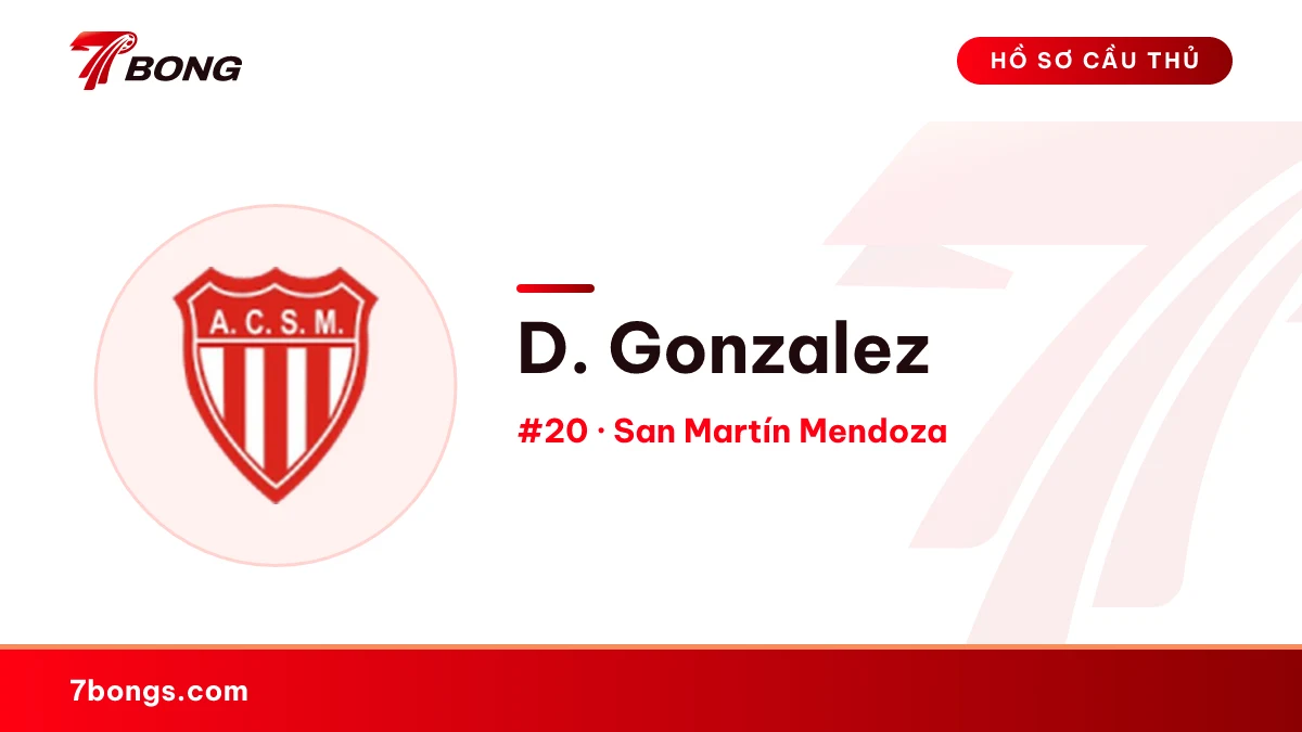D. Gonzalez — San Martín Mendoza