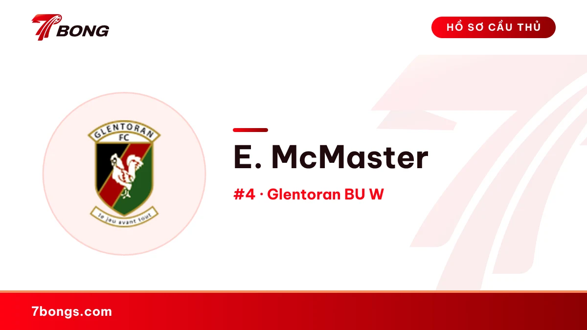 E. McMaster — Glentoran BU W