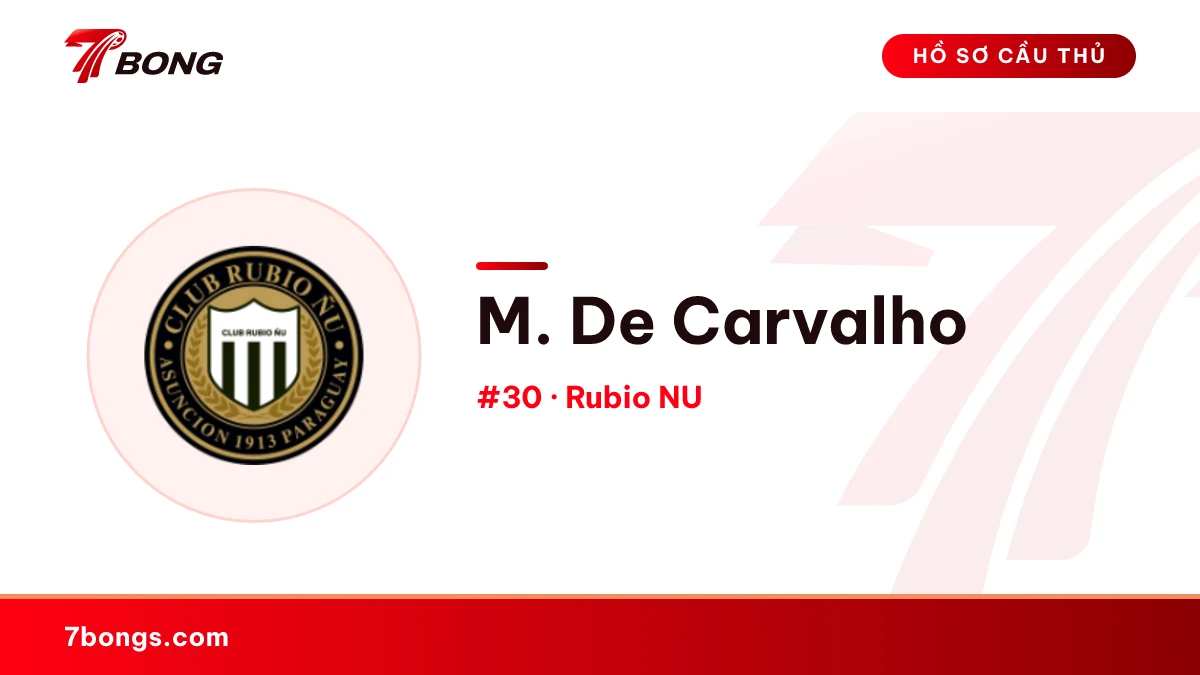 M. De Carvalho — Rubio NU