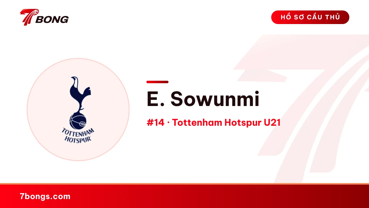 E. Sowunmi — Tottenham Hotspur U21
