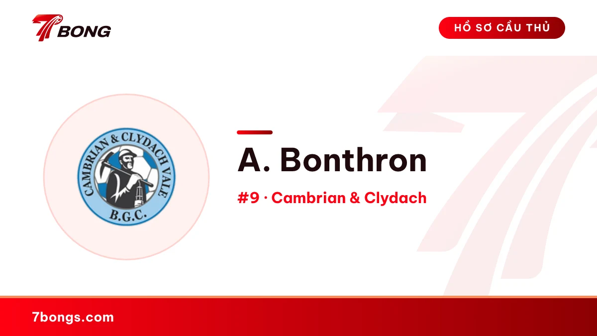 A. Bonthron — Cambrian & Clydach