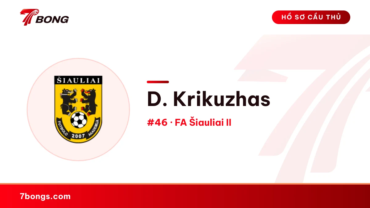D. Krikuzhas — FA Šiauliai II