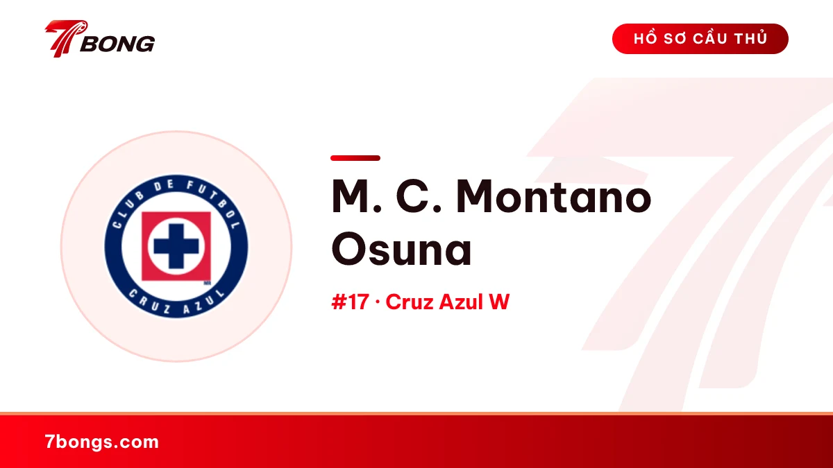 M. C. Montano Osuna — Cruz Azul W