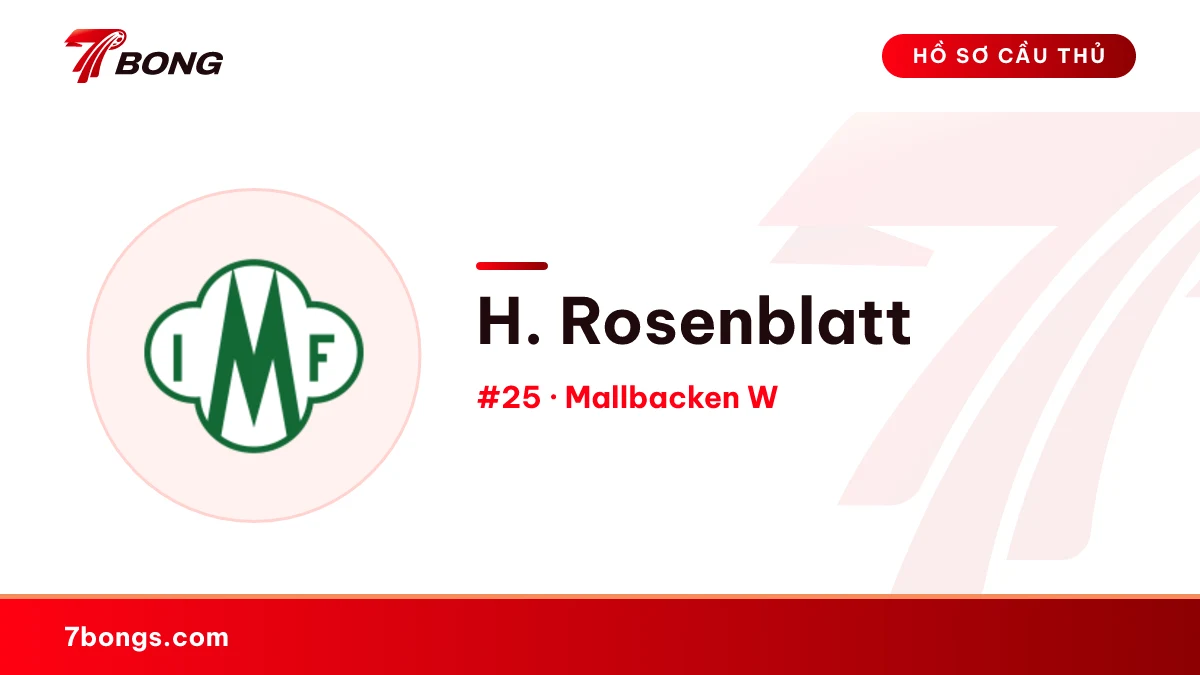 H. Rosenblatt — Mallbacken W