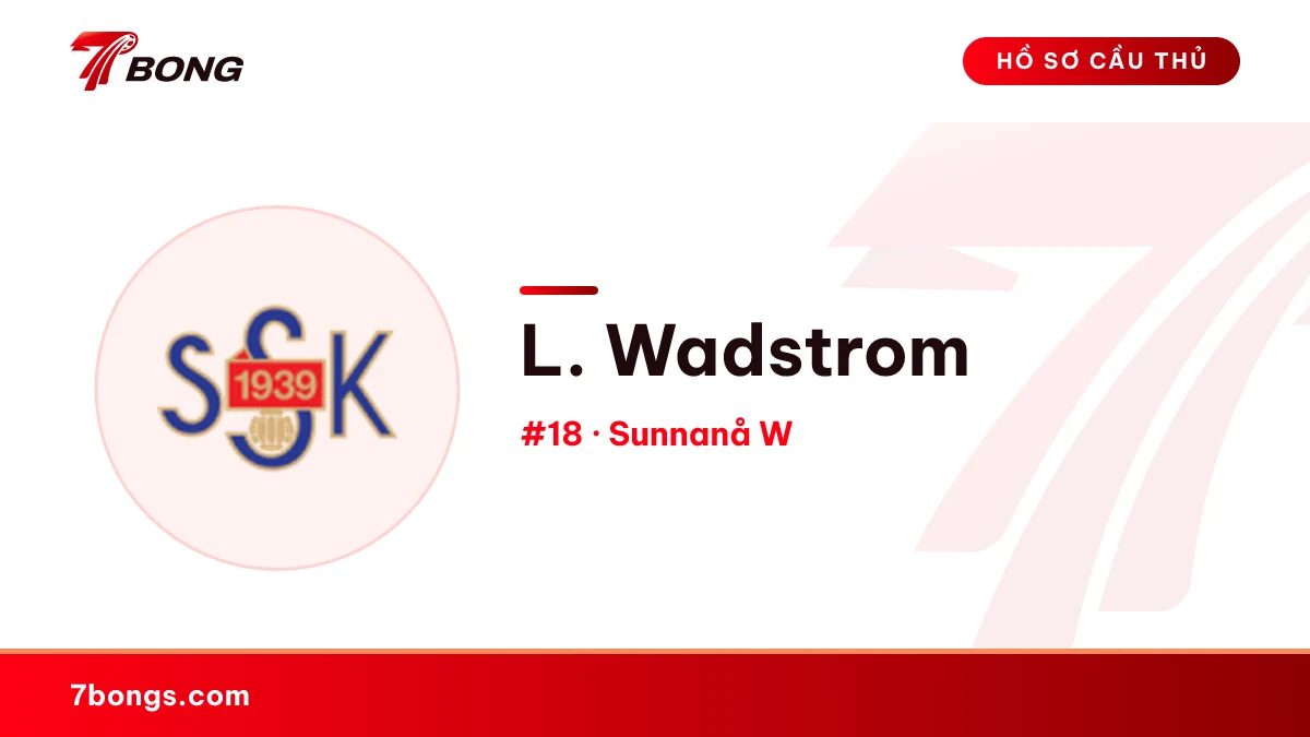 L. Wadstrom — Sunnanå W