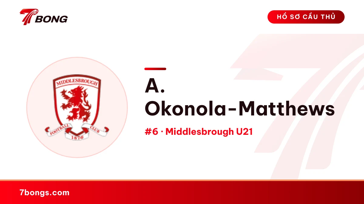 A. Okonola-Matthews — Middlesbrough U21