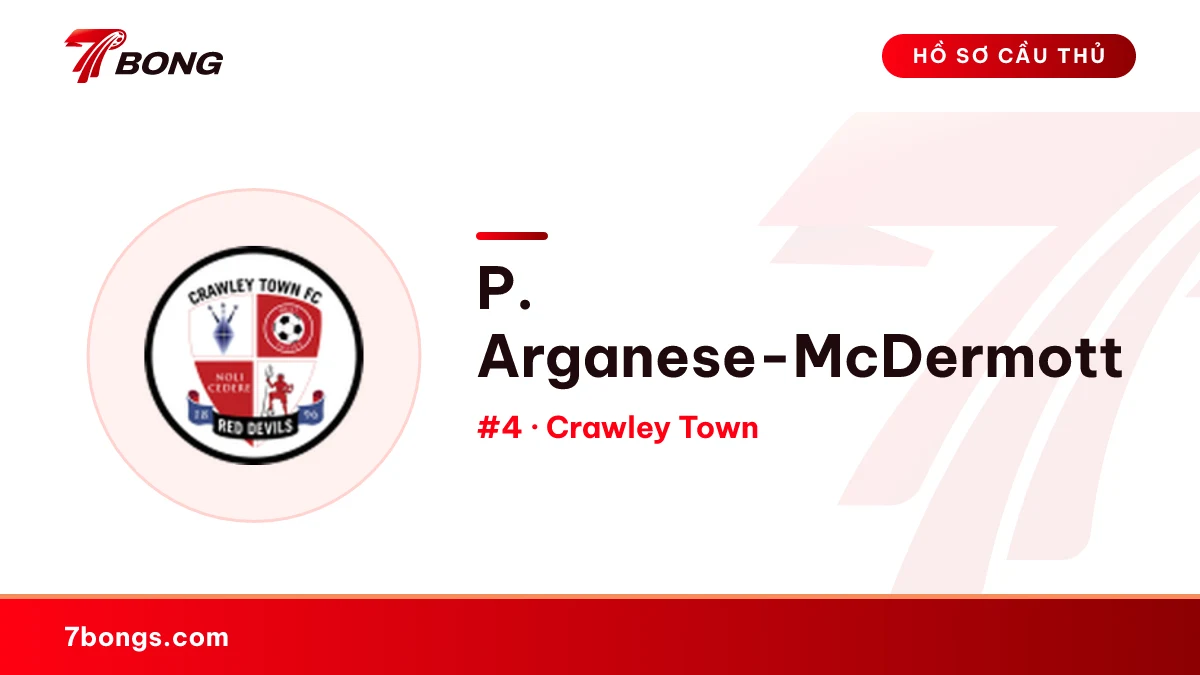 P. Arganese-McDermott — Crawley Town