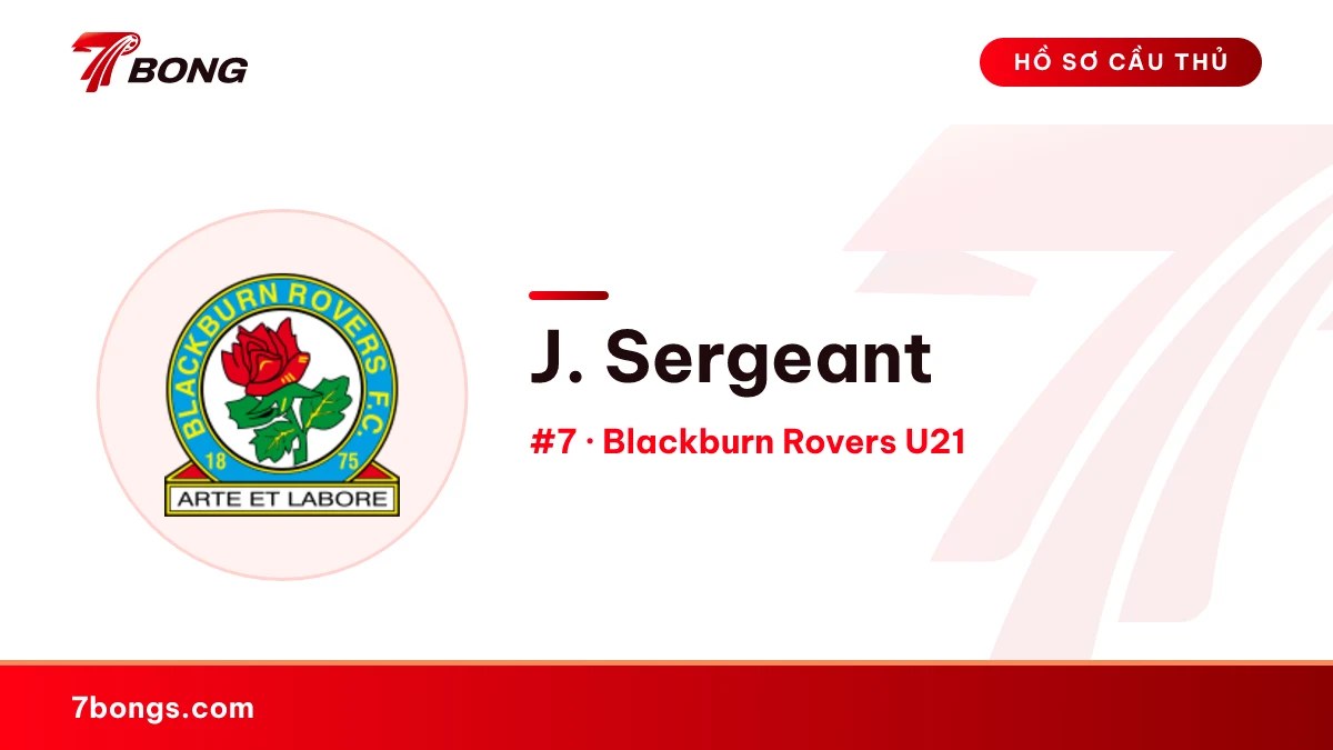 J. Sergeant — Blackburn Rovers U21