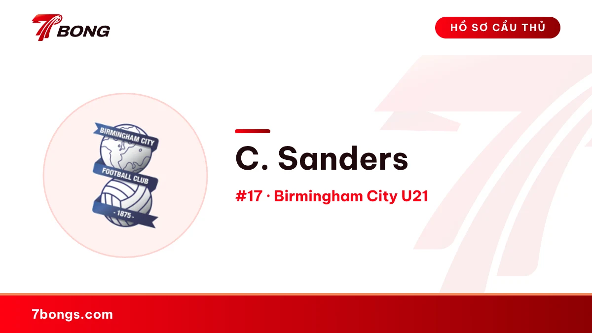 C. Sanders — Birmingham City U21