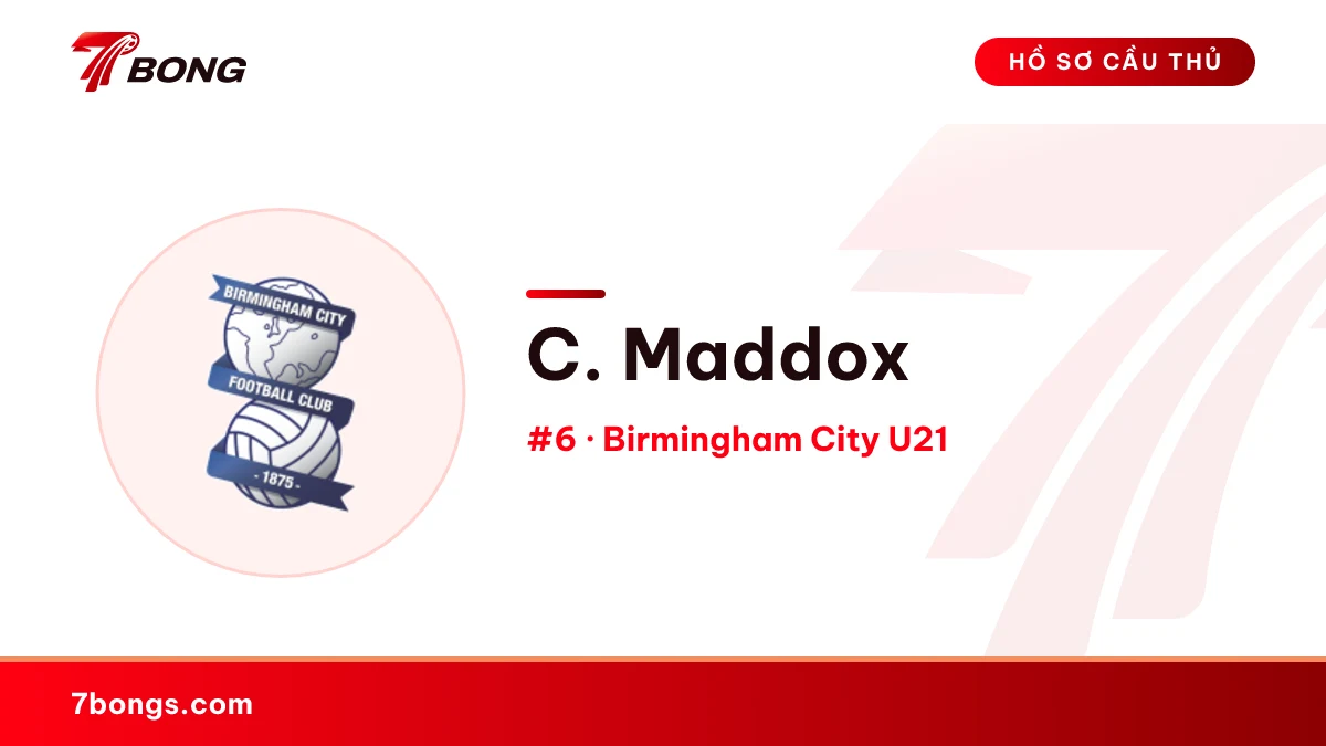 C. Maddox — Birmingham City U21