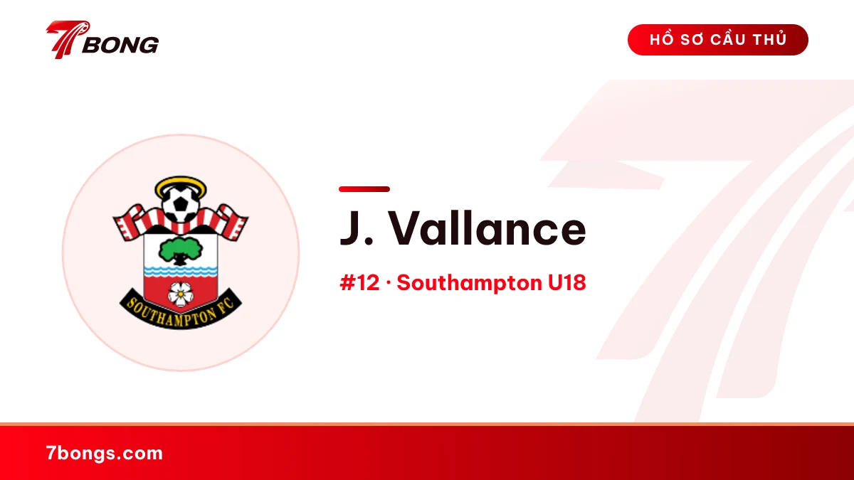 J. Vallance — Southampton U18