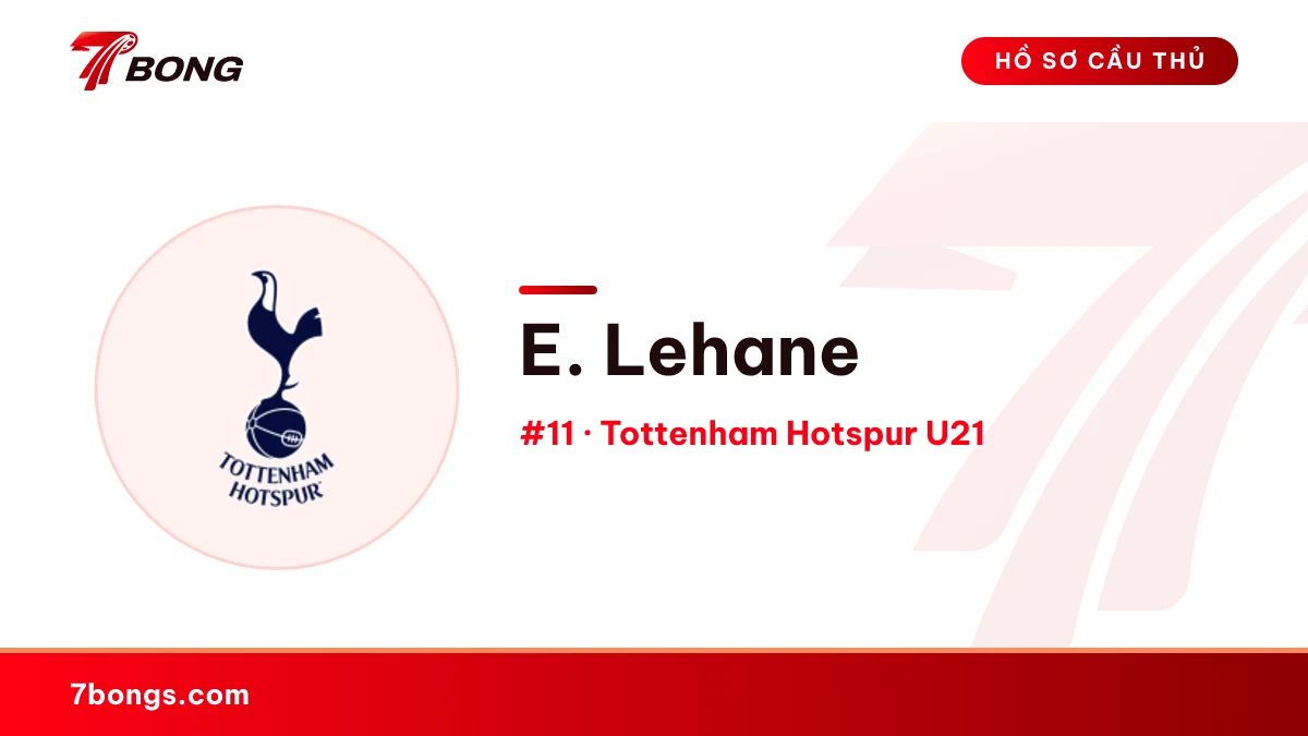 E. Lehane — Tottenham Hotspur U21