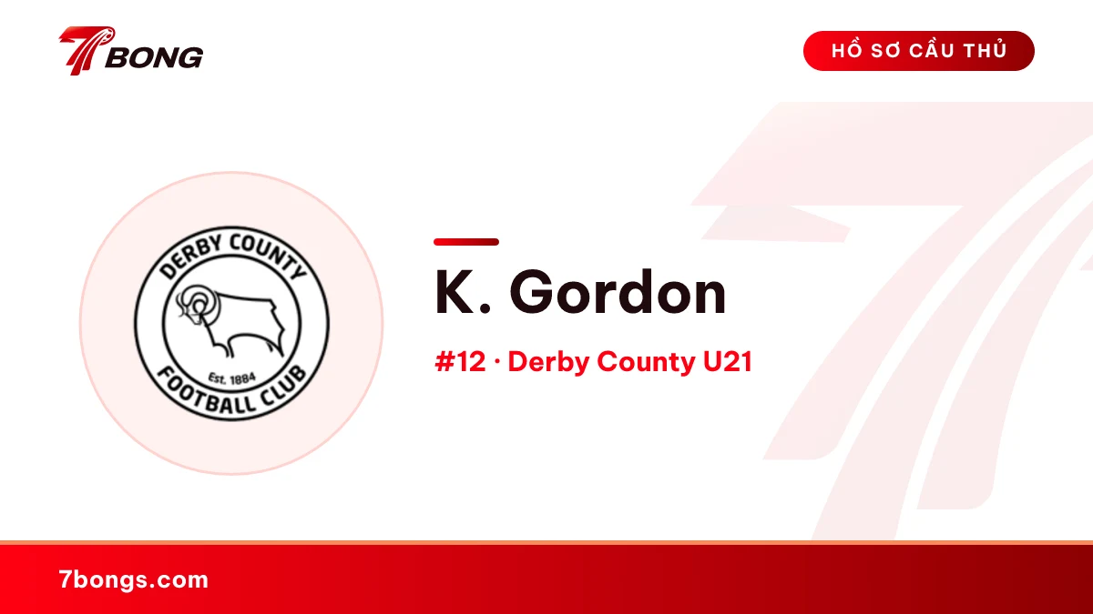K. Gordon — Derby County U21
