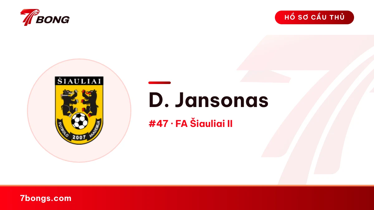 D. Jansonas — FA Šiauliai II