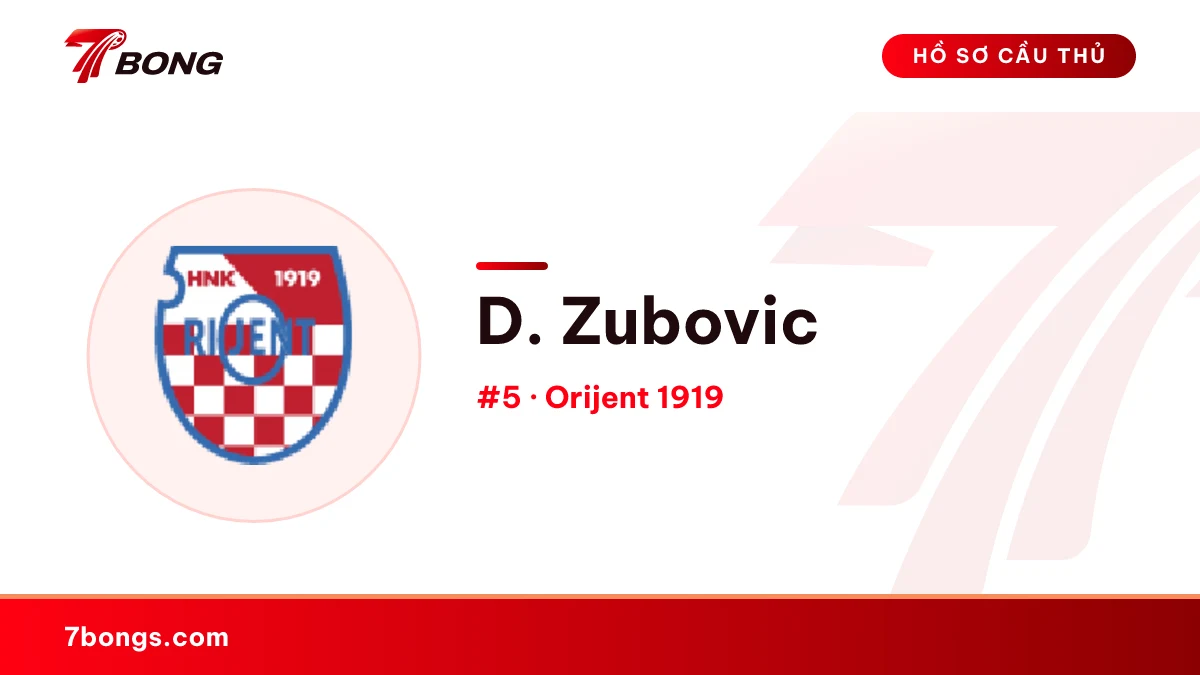 D. Zubovic — Orijent 1919