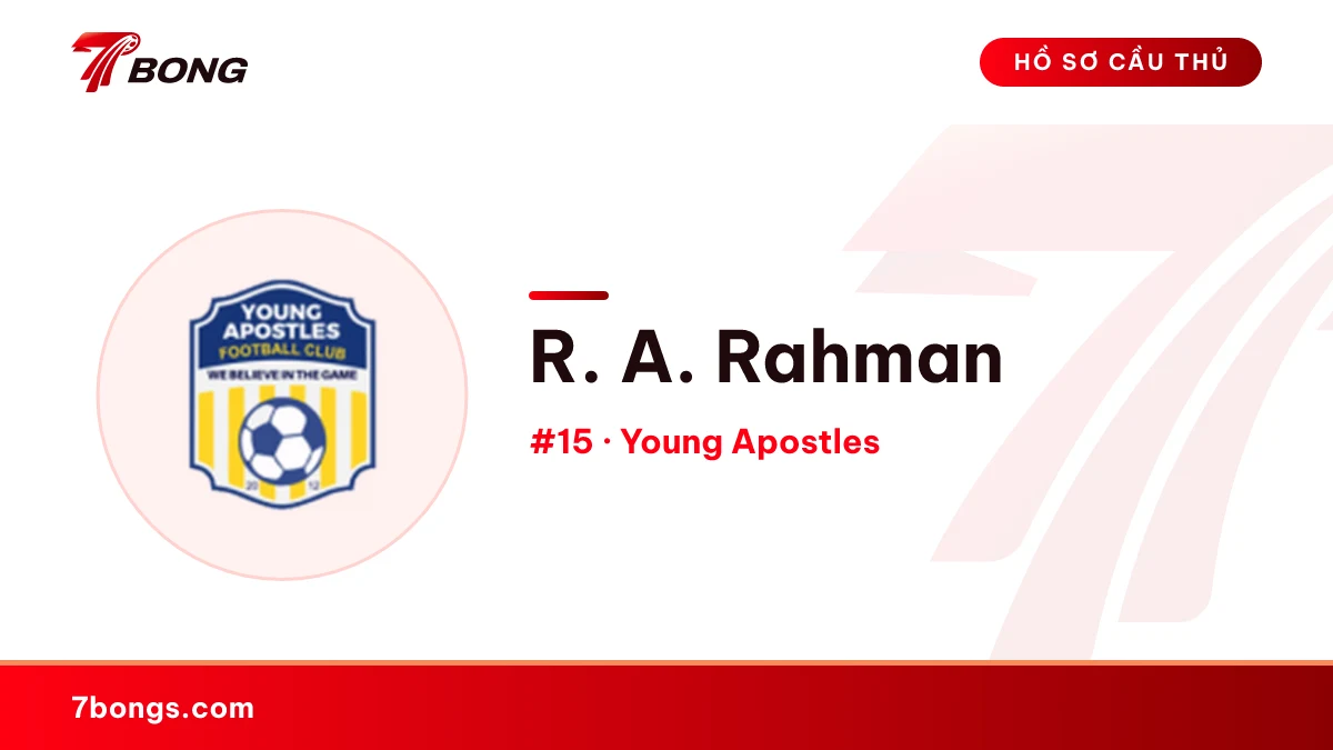 R. A. Rahman — Young Apostles