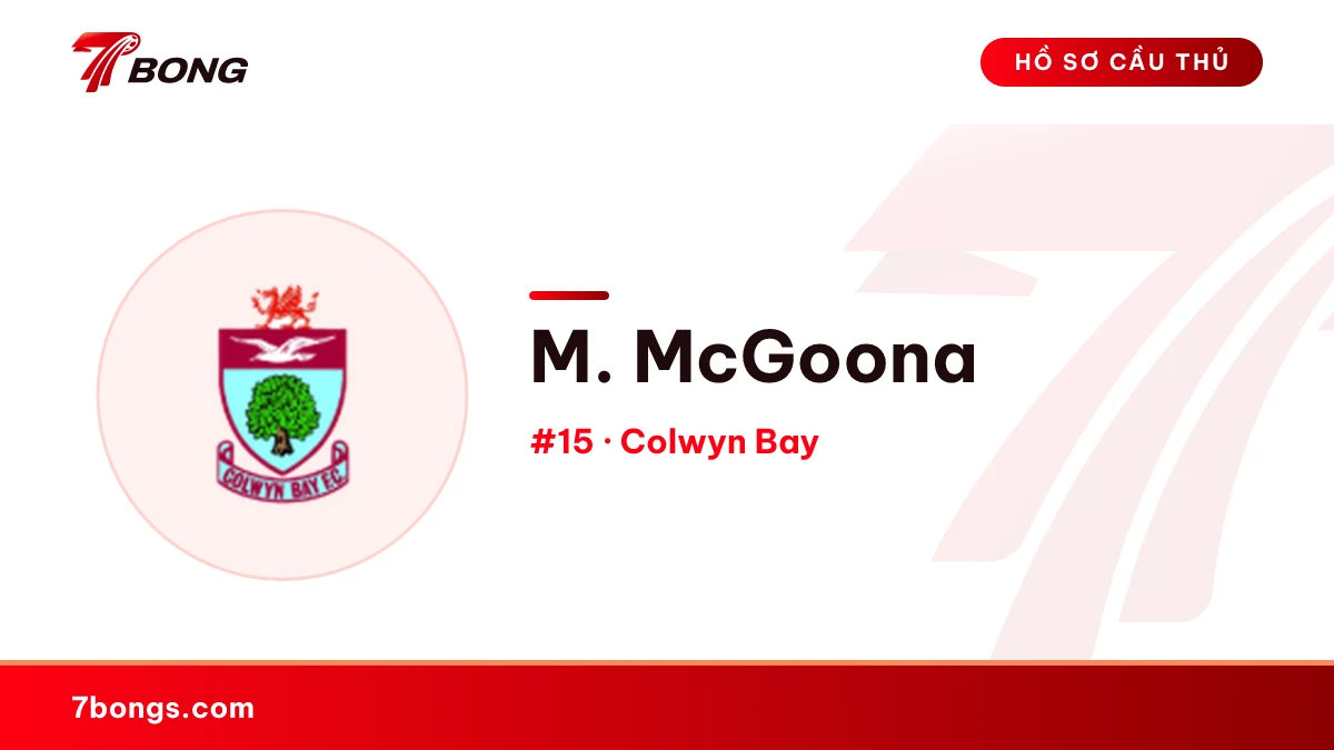 M. McGoona — Colwyn Bay