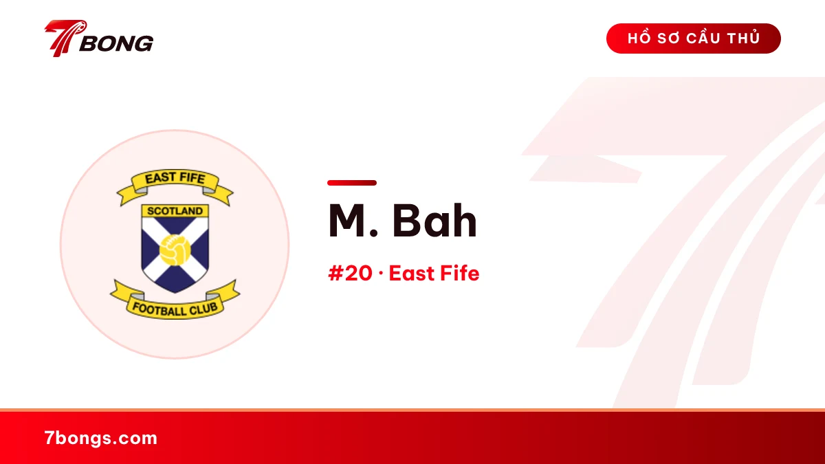 M. Bah — East Fife