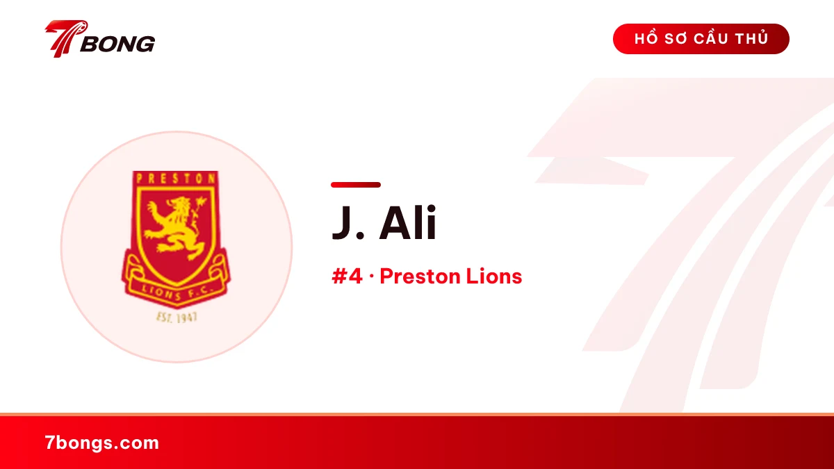 J. Ali — Preston Lions