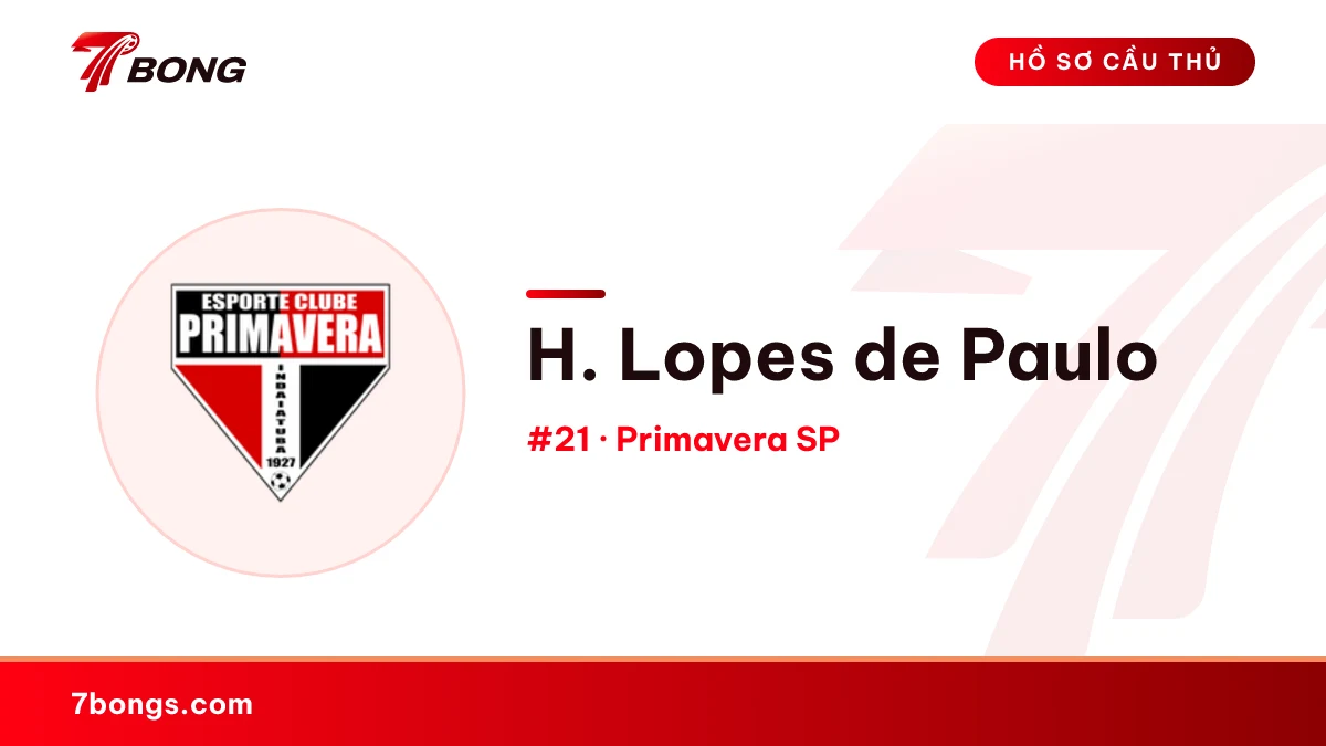 H. Lopes de Paulo — Primavera SP