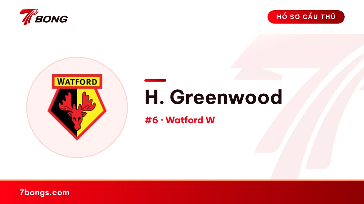 H. Greenwood — Watford W