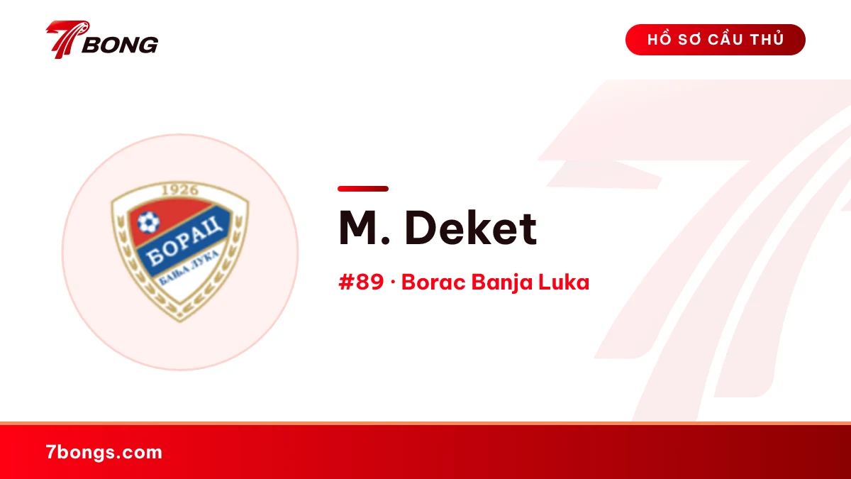 M. Deket — Borac Banja Luka