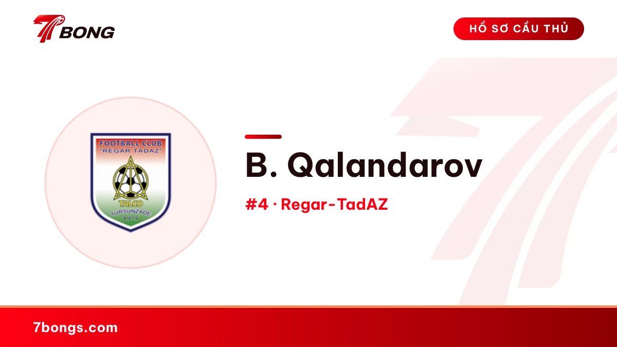 B. Qalandarov — Regar-TadAZ