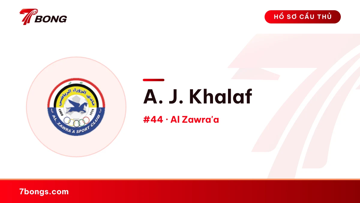 A. J. Khalaf — Al Zawra'a