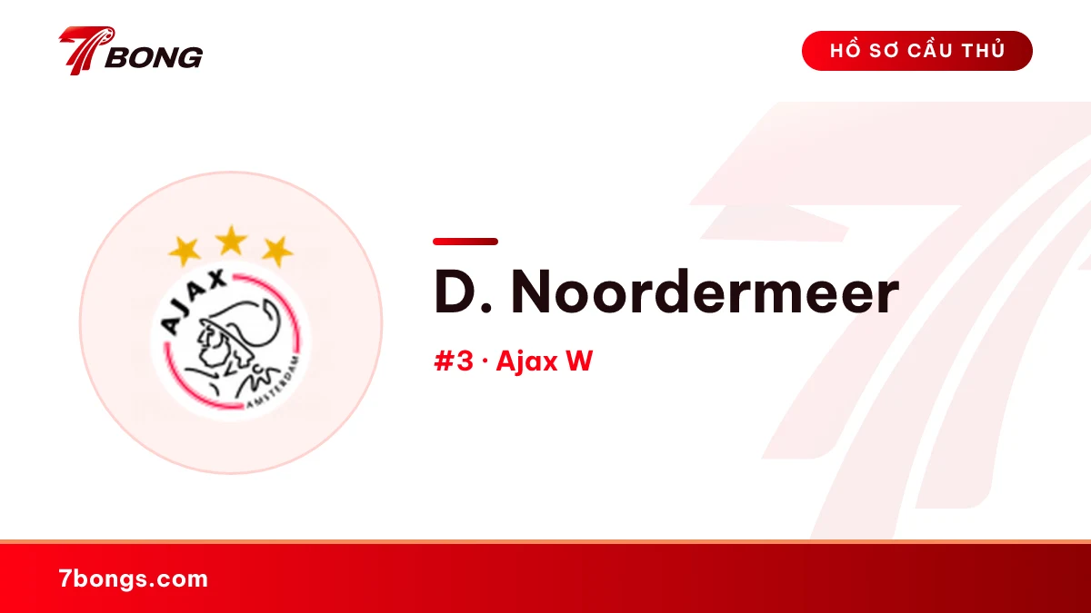 D. Noordermeer — Ajax W