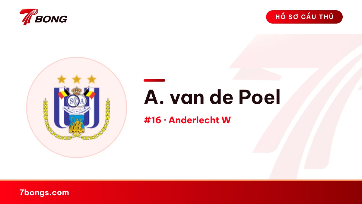 A. van de Poel — Anderlecht W