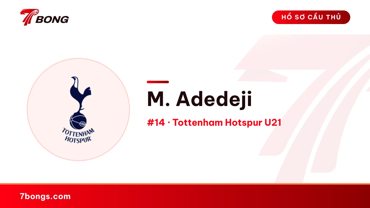 M. Adedeji — Tottenham Hotspur U21