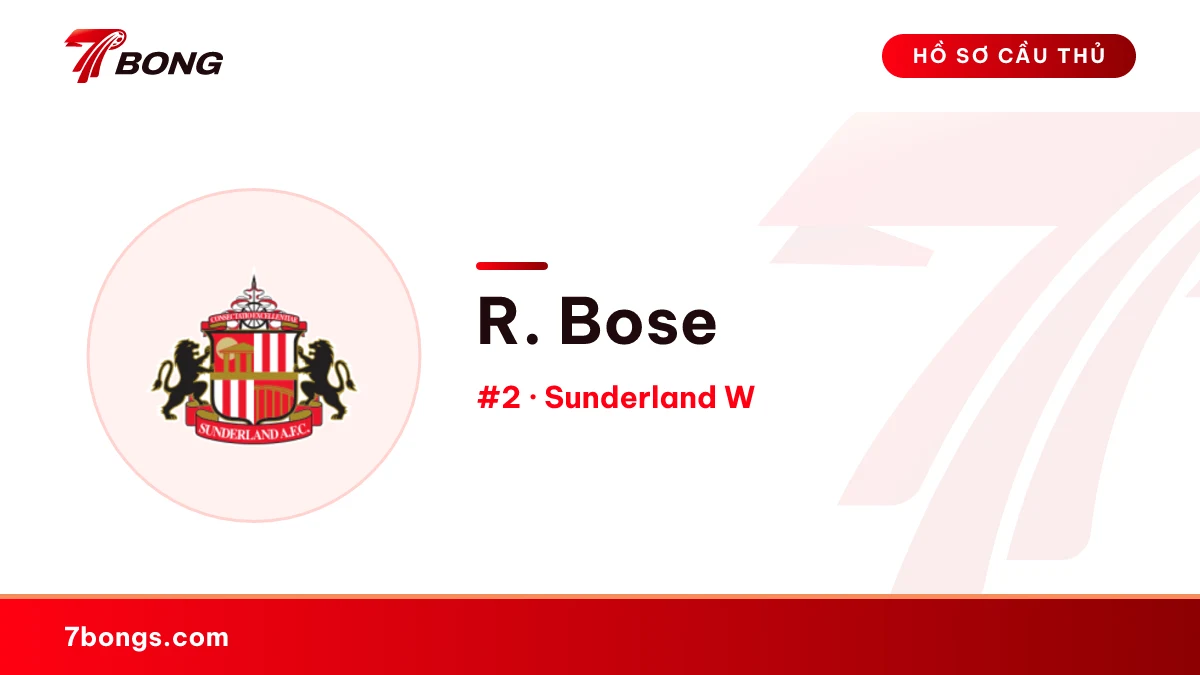 R. Bose — Sunderland W