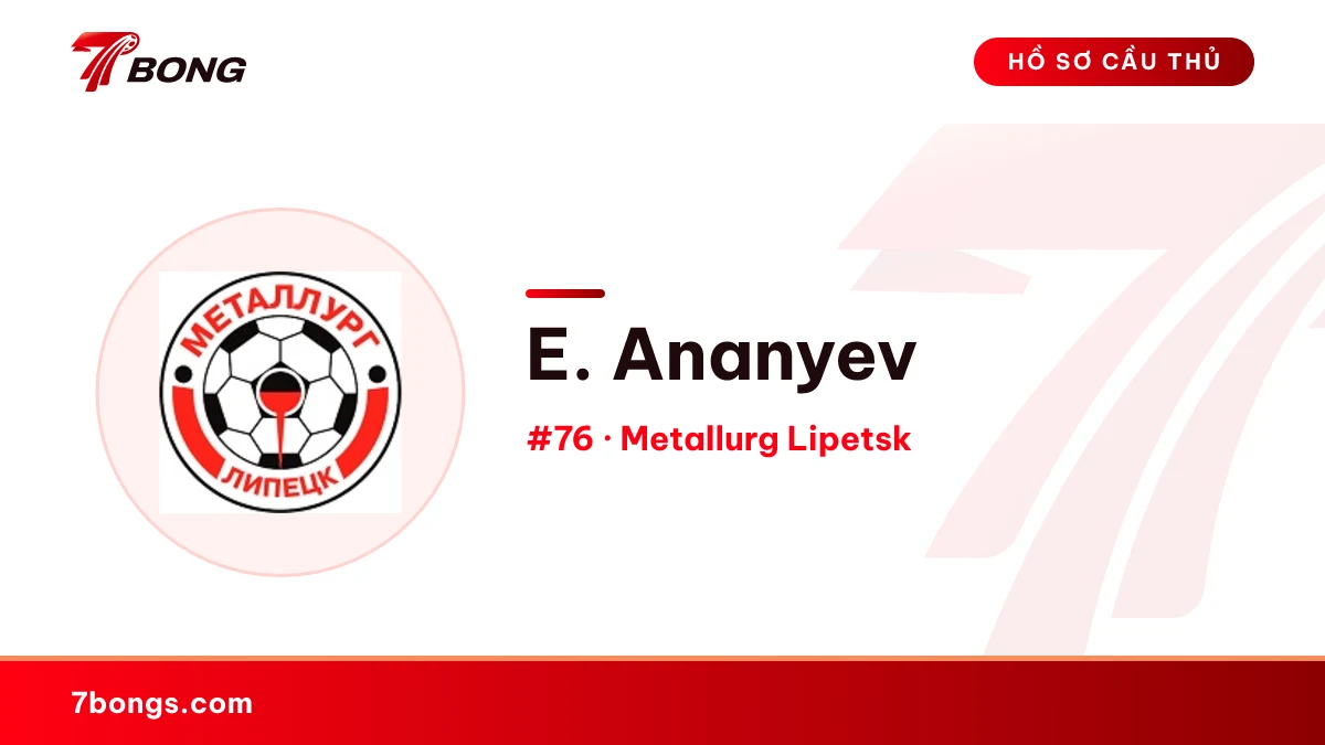 E. Ananyev — Metallurg Lipetsk