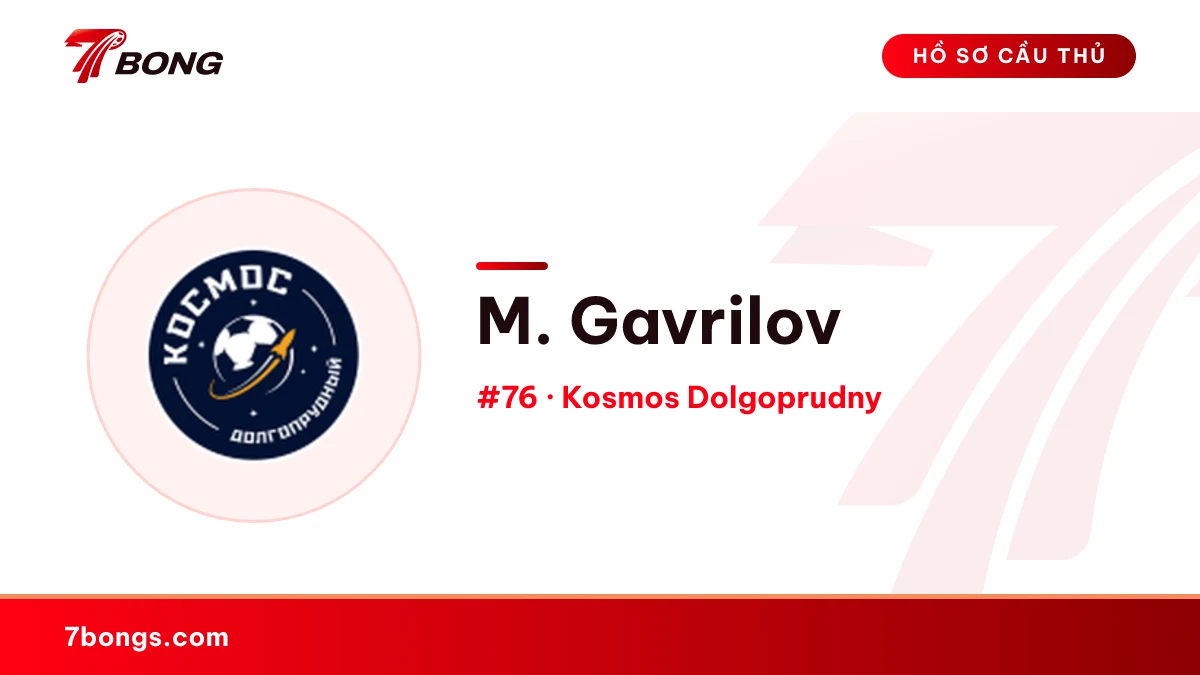 M. Gavrilov — Kosmos Dolgoprudny