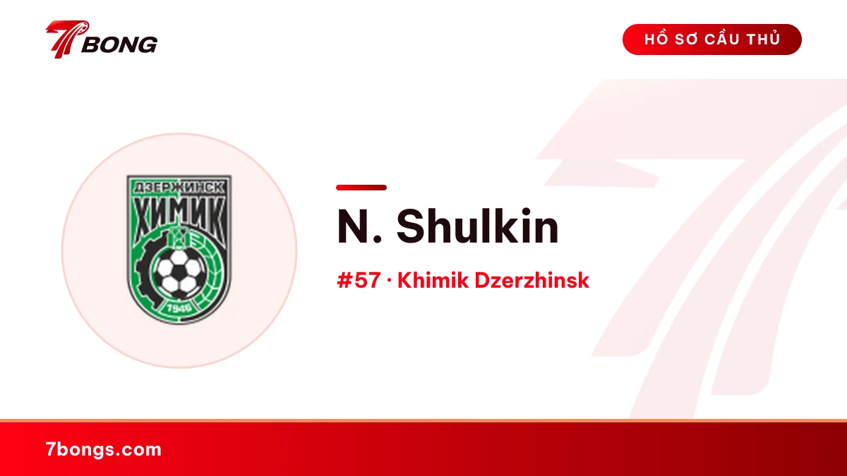 N. Shulkin — Khimik Dzerzhinsk