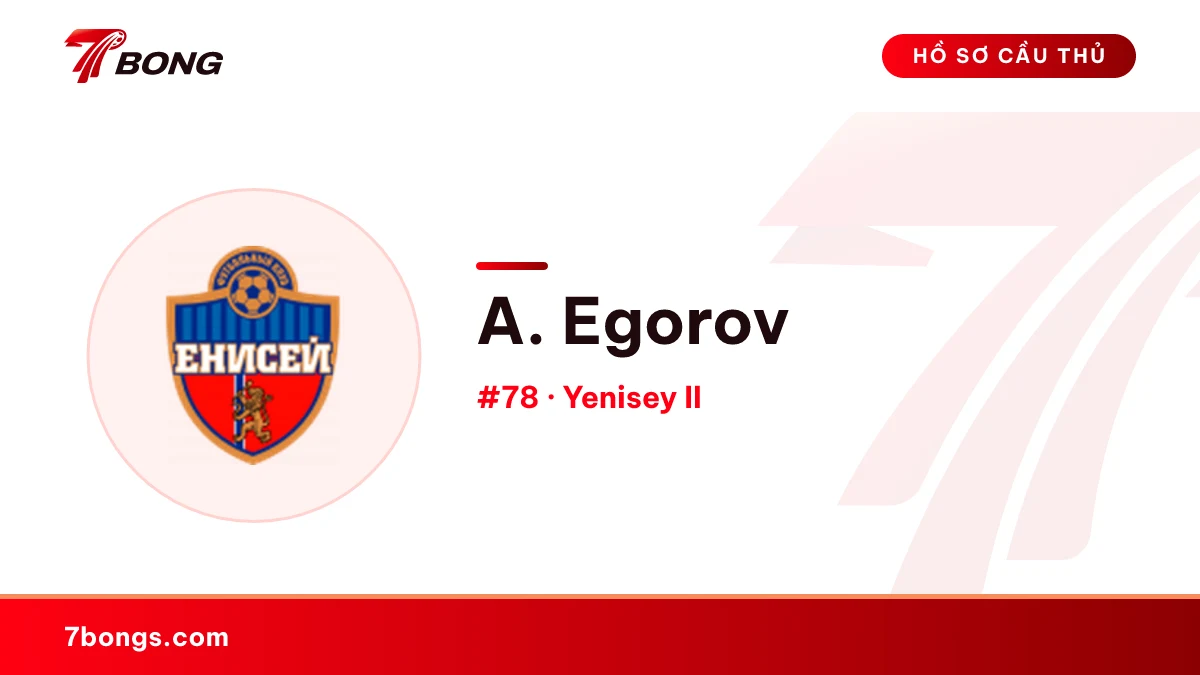 A. Egorov — Yenisey II