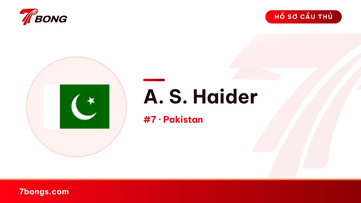 A. S. Haider — Pakistan