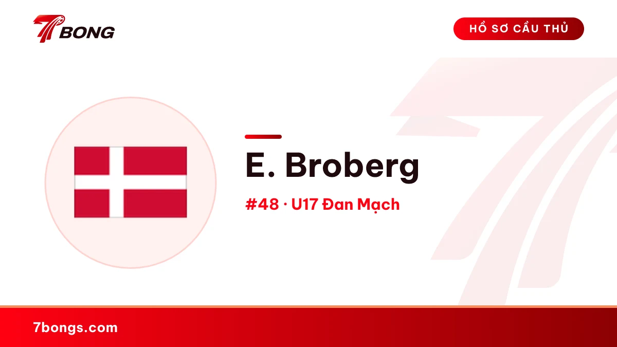 E. Broberg — U17 Đan Mạch