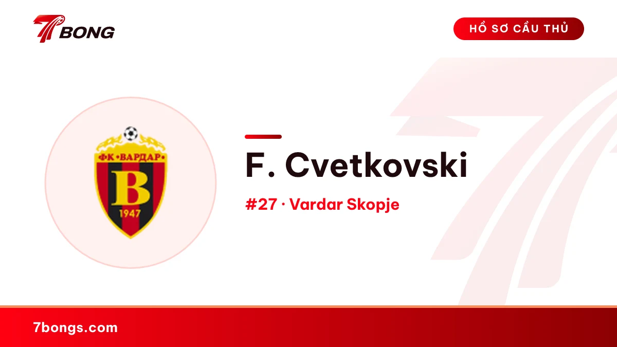F. Cvetkovski — Vardar Skopje